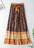 Boho Pants - Palazzo Pants in Leg Pants, Jasmine in Navy Blue For Women